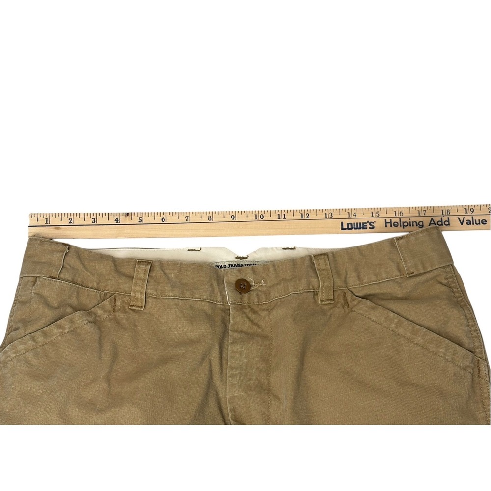 VTG Polo Jeans Co Ralph Lauren Military Surplus Trouser Pants Mens 34x30 Chino - Picture 5 of 8